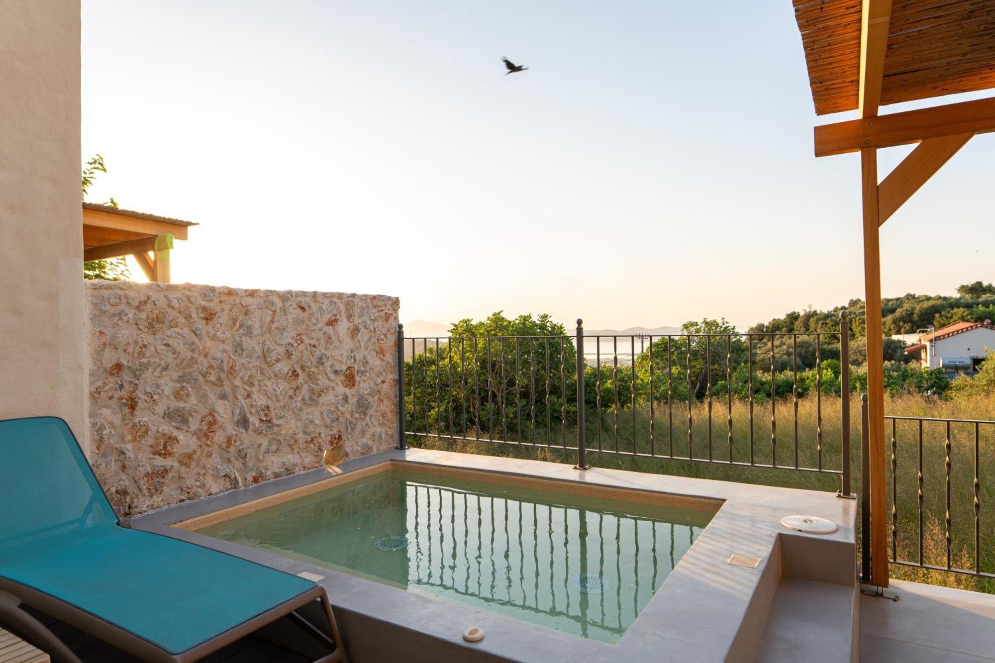 Villa Rosa - Luxury Villas With Panoramic Views Lagoudi Zia Eksteriør bilde