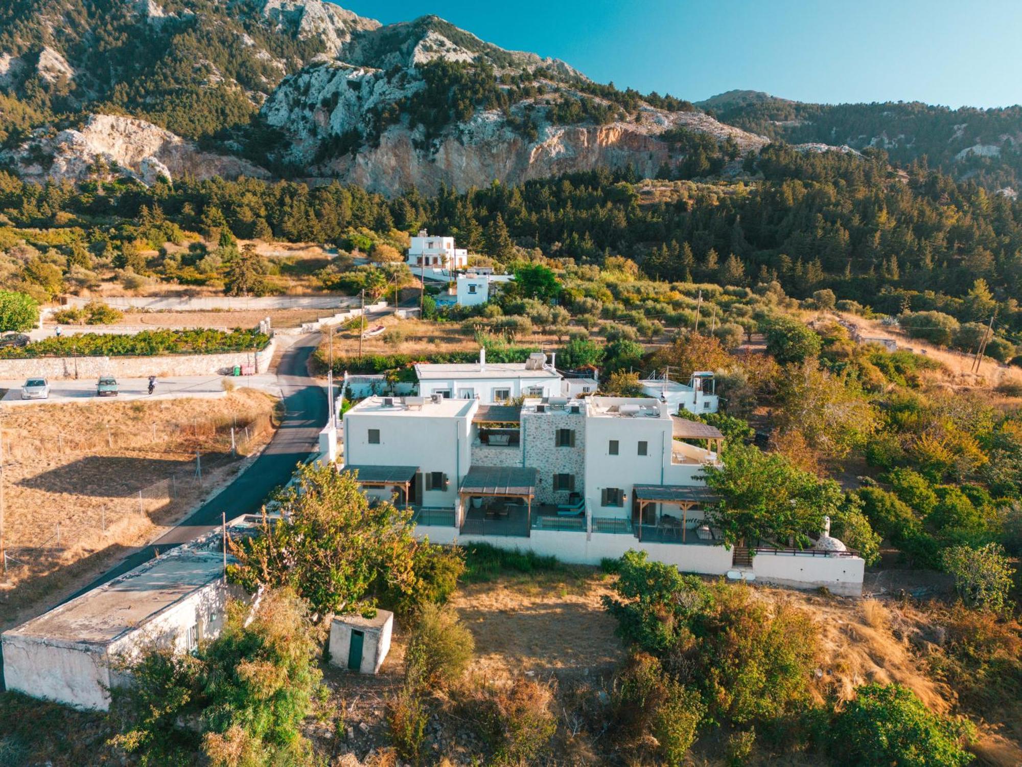 Villa Rosa - Luxury Villas With Panoramic Views Lagoudi Zia Eksteriør bilde