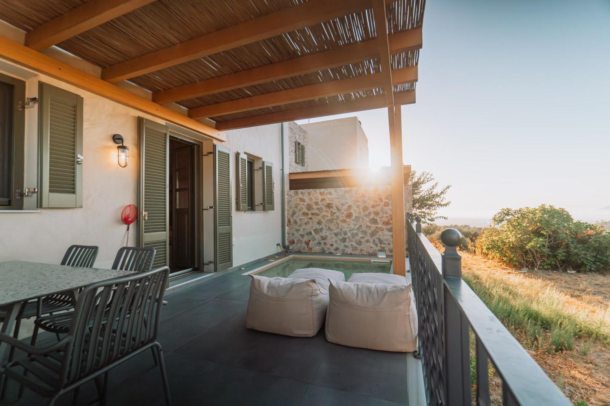 Villa Rosa - Luxury Villas With Panoramic Views Lagoudi Zia Eksteriør bilde