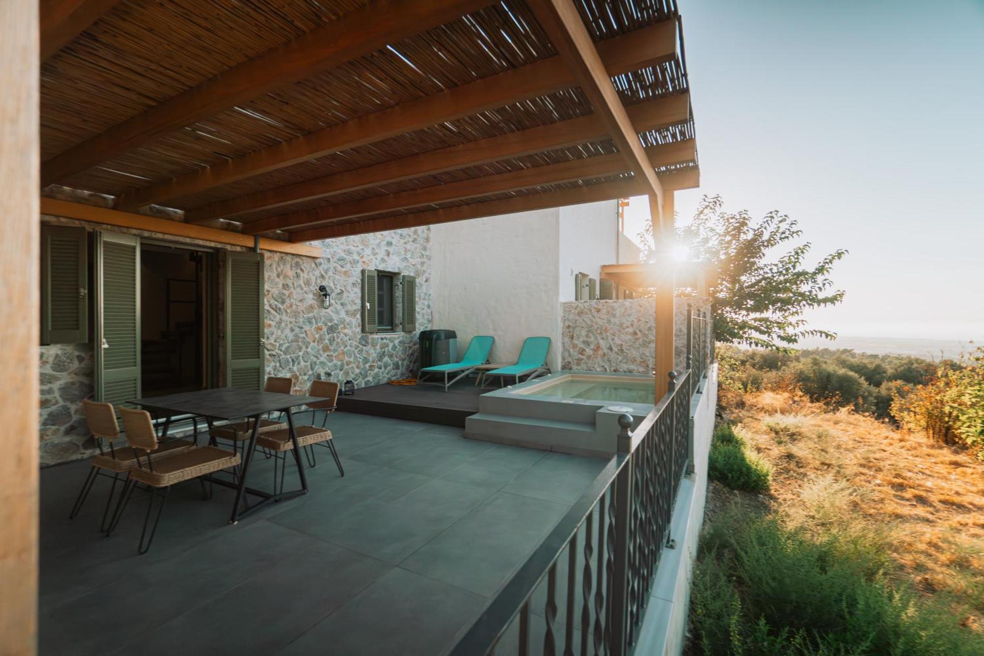 Villa Rosa - Luxury Villas With Panoramic Views Lagoudi Zia Eksteriør bilde